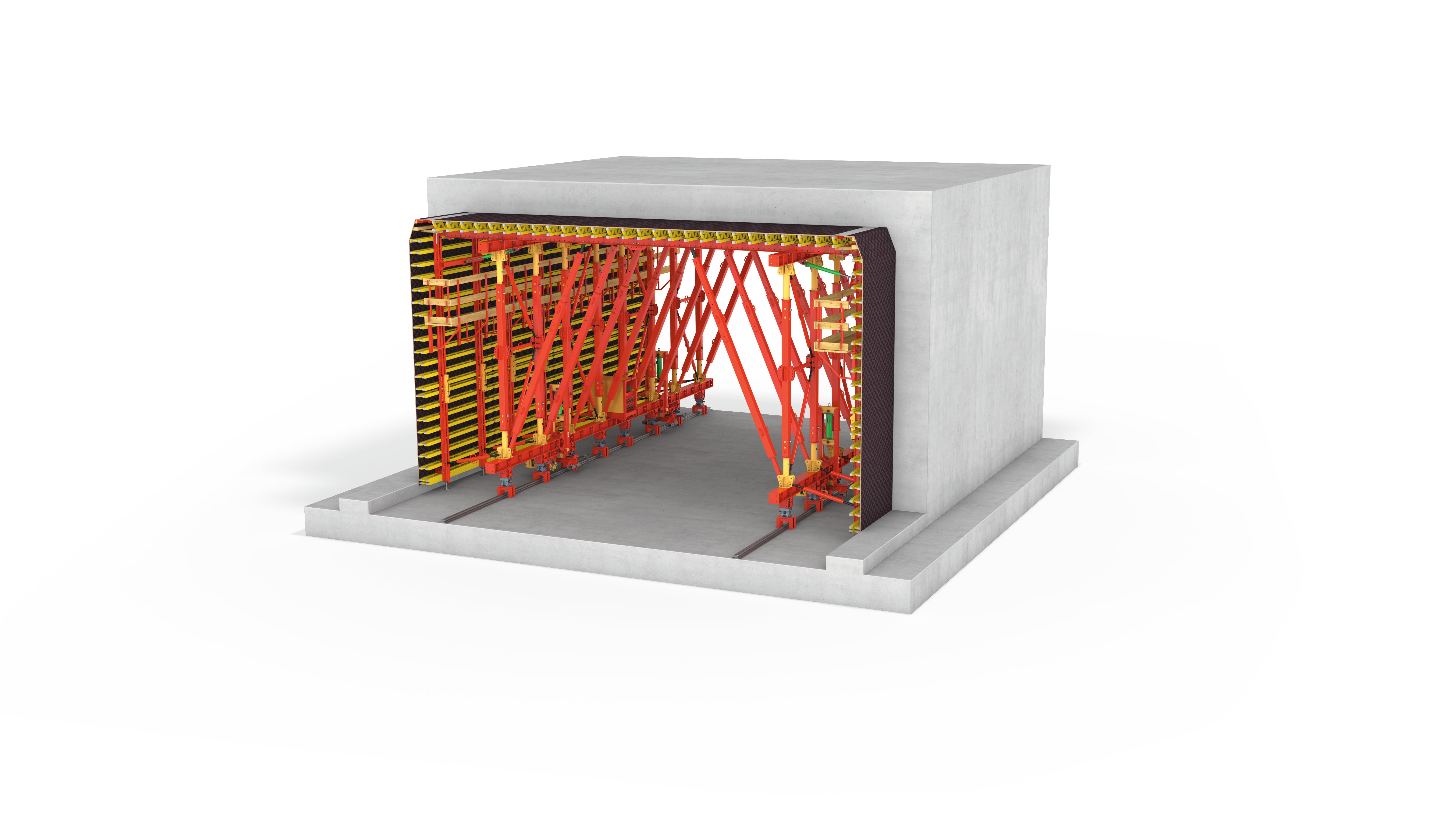 HR Render image of the PERI VTC Tunnel Carriage
